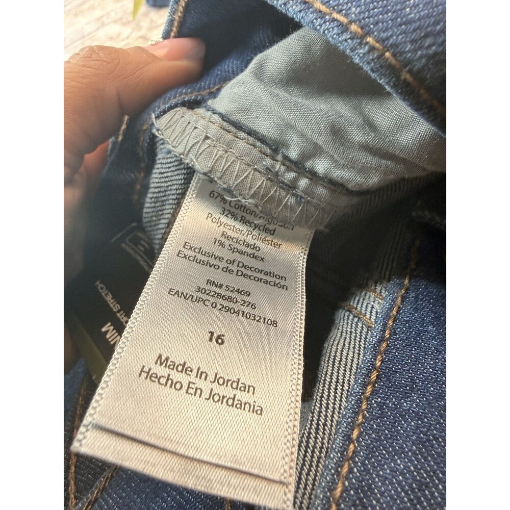 Sofia Jeans by Sofia Vergara High Rise Flare Dark Wash Blue Denim Jeans Size 16 - Picture 16 of 16